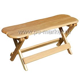 Лавка из дуба для бани фото от магазина Ps-Market