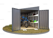 Контейнер SKOGGY секционный с односкатной крышей 4 х 2 м от магазина Ps-Market