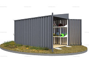 Контейнер SKOGGY секционный с односкатной крышей 4 х 2 м от магазина Ps-Market