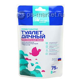 Биоактиватор "Туалет дачный, максимальный объем" 75г от магазина Ps-Market