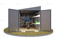 Контейнер SKOGGY секционный с односкатной крышей 4 х 2 м от магазина Ps-Market