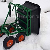 Тележка четырехколесная откидная САДОВОД (с корытом) фото от магазина Ps-Market