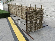 Столбики для установки забора из плетня фото от магазина Ps-Market